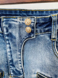 STREET Newest 2023 Fashion Designer Pants Women Elastic Denim Classic Motorcycle Biker