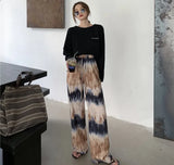 Tie-dye Casual Pants 2022 New Summer Women's Loose Wide-leg Pants Trousers High-waist Straight-leg Pants Joggers