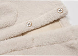Small Fragrance Warm Lamb Wool Coat Women Patchwork Jacket Ladies Pocket Short Teddy Jacket Loose Fashion