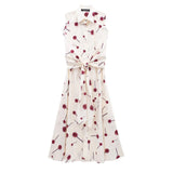 2024 New Street Style Printed Poplin Shirt Dress 3089144-Outfit
