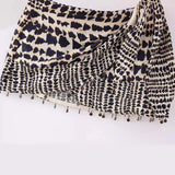 Fongt New Beads Double Lint Print Skirt Mini-Skirt 9878124