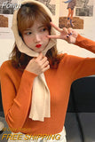 Turtleneck Sweater Women Autumn Casual Thin Long Sleeve Tops Base Knitted Sweaters Solid Color Slim Stretch