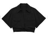 New Elastic Blended Multi-Color Short Style Shirt 7385036-Outfit