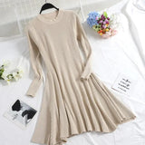 O-neck A Line Short Mini