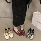 Fongt Single-Shoe Women's Spring And Autumn Net Red Explosion With Skirt Bows New Chinese Light National Shoes Mary Jane Small Leather Shoes