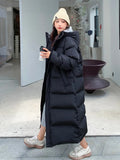 2024 Winter Warm Parka Long Women's Down Jacket Snow Coat Women Hooded Jacket Thicken Warm Elegnat Female Windproof