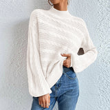 Fongt Solid Women's Top In Autumn And Winter 2025 Loose Round Collar Collar Thairy