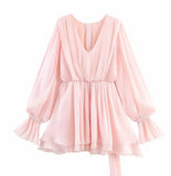 Fongt Women's Clothing Explosion Pure Lust Wind To The Waist Irregular Pendulum Dress + Shorts