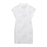 New Stretch Slim Sleeveless Knitted Short Dress 5039644-Outfit
