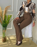 Fongt New Casual Fashion Suit Women With Belts