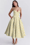Fongt New Summer Senior Sense Princess Dress French Mesh Swing Double Sling Dress Woman