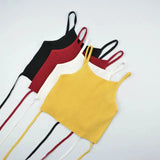 Waist Cross Rope Bare Back Small Sling Vest Short Umbilization Bottom Back Hollow