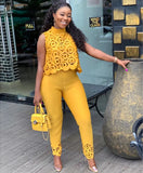 Two Piece Set African Dresses for Women Dashiki Fashions Ensemble femme 2 Pieces Suit Clothes 2019 Bazin Robe Africaine