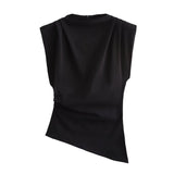 Fongt Homemade New Women's Fashion Classic Folded Decorative Pads On The Shoulder 0085/845