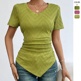 Fongt Printed Bohemian Dress Spring Summer New Short-Sleeved Belt A-Shaped Dress Lady