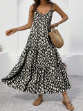 Fongt Women's Triangle Printed Suspension Dress Cake Dress