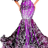 Fongt 2025 Women's Dress With Boobs Thorny Dress Stitched With Fishtail