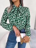 Fongt Wind Shooting 2025 Spring And Summer Temperament With Lantern Sleeve Chiffon Shirt Women's Clothing