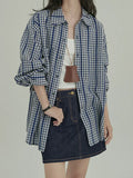 Fongt Haifeng Summer Retro Refreshing And Thin Temperament Gentle And Loose Leisure Lace Lattice Cotton Shirt