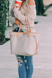 Tote Handbag with Clutch Wallet 703-1-Outfit