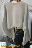 Sweatshirts Women Solid Basic Simple All-match Students Soft Ulzzang Casual Femme Clothes O-neck Spring Autumn Daily