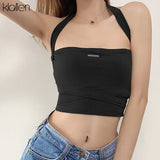 Women Summer Casual Slim Skinny Stretch Bandage Solid Rib Knit Tank Top 2021 New Simple Club Streetwear Female