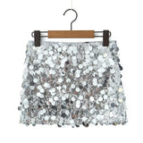 New Autumn Sequins Are Decorated With Mini Fashionable Short Skirts And Half Skirts.-Outfit
