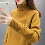 Sweater For Women Fall Winter Casual Knitted Tops Candy Colors Korean Long Sleeve Bottomed Pullover New Sueter