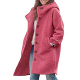 Fongt Autumn And Winter Station Long Hair Women's Coat Multi-Color Multi-Code Hooded Coat Outdoor Leisure