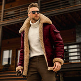 Fongt New Fur One Men's Coat Thicked Medium And Long Jacket Ebay Amazon Imitation Leather Wool