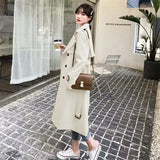 Fongt Windcoat Woman 2025 Spring And Autumn New Korean English Wind Long Short Jacket Tat
