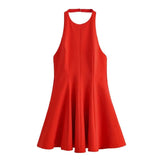 Fongt New Wave Swing Hanging Neck Dress 2858777