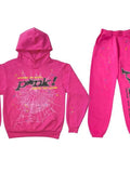 Fongt Worldwide Pink Tracksuit Street Loose Dress Set Hm Hop