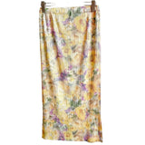 Fongt Folds 2025 Spring And Summer New High-End Slimy Skirt Design Dopamine Broken Flower Wrinkles Half Skirt