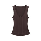 Fongt Homemade New Women's Classic Fashion Rib Rug Knitting Top 2893022