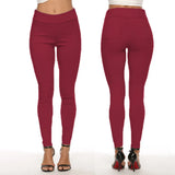 Commuting Autumn Women's High Waist Skinny Cropped Pencil Casual
