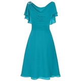 New Chiffon Dress Women's Sexy Shoulder Wedding Dress-Outfit