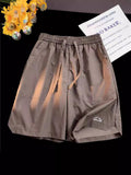 Fongt Shorts Women Breathable Casual Large Size Loose Five Minute Pants Trend Unique Lazy Fitness Running Beach Pants-Outfit