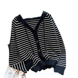 Hooded Casual Knitted Sweater Women's 2024 Spring And Autumn New Korean Version Loose Fashion Cardigan Jacket-Outfit