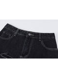 High-Waist Slim Elegant Solid Color All-Match Denim Skirt Women Summer 2023 Fashion Bow Pleated Denim Mini Skirt
