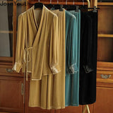 Blouses for Women Korean Vintage Velvet Shirts Lace Up Long Sleeve Loose Elegant Blouse Tops 2022 Blusas De Mujer