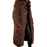 Size 4XL 5XL Autumn Winter Women Sweater Cardigan Twist Oversized Knitted Coat Female Long Cardigans Fashion Jackets