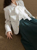 Fongt Thousand Gold Lace Bow White Shirt Women 2025 Niche New Bottom Shirt Shirt In Autumn