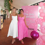 elegant and pretty women's dresses Midi White Vacation Dress Spaghetti Strap Beach Dress A Line Party Dresses 2023-Outfit
