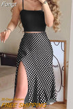 Tank Split Skirt Solid Two Piece Set Summer Beach Slim Skirt And Sleeveless Tops Suit 2023 Women Sexy Skirt Two Piece