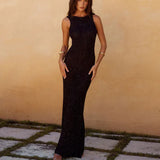 Fongt Beach Dress Sexy Knitted Bare Back Bli亮 Tight Bikini Shirt Sunscreen Woman