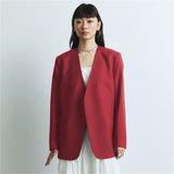 Fongt Suit Spring And Autumn New Cushion Shoulder Leisure Fashion Temperament Slim Thin Professional Gray Small Suit Jacket