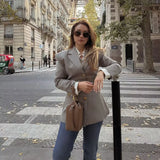 Fongt Long-Sleeved Blazer Top 2025 Spring And Autumn New Woman