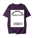 Fongt Pattern Printed T-Shirt Small Batch Order Stable Short Sleeve Top Shirt