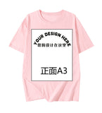 Fongt Pattern Printed T-Shirt Small Batch Order Stable Short Sleeve Top Shirt